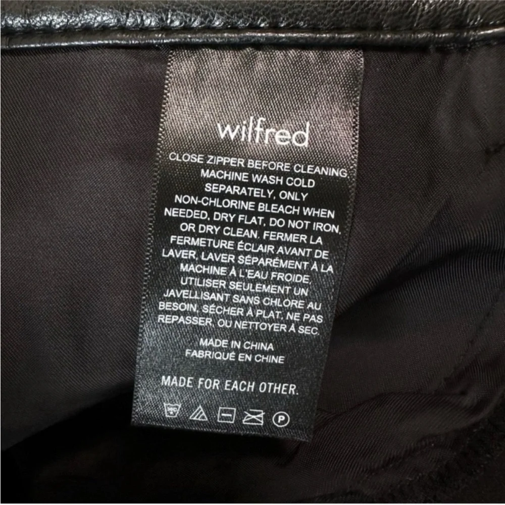 Wilfred | 00| Black Melina Vegan Leather pants High-waist, straight legs - Picture 7 of 11